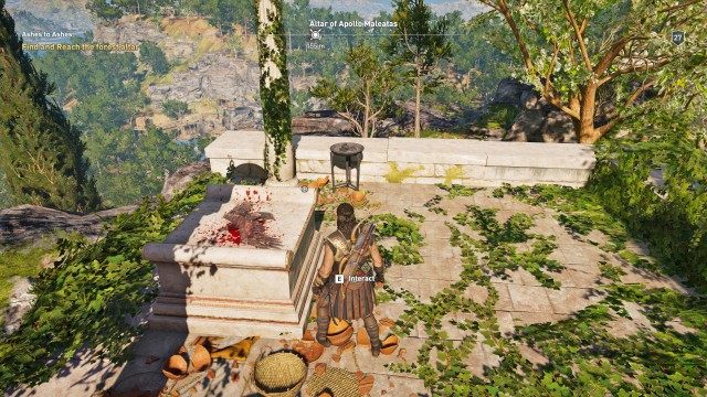 Find and Reach the forest altar