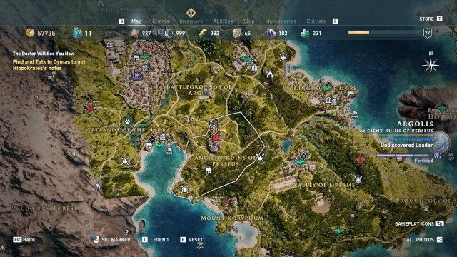 Find and Talk to Dymas to get Hippokrates's notes