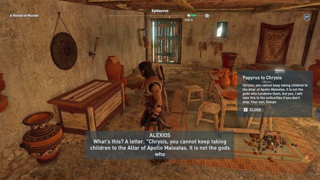 Find the information regarding the altar
