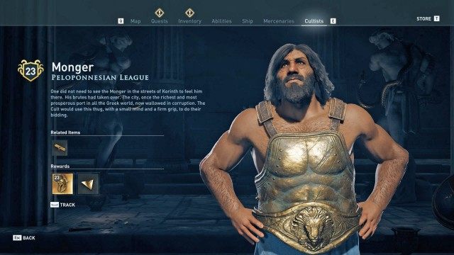 Uncover and assassinate the Peloponnesian League branch 0/6
