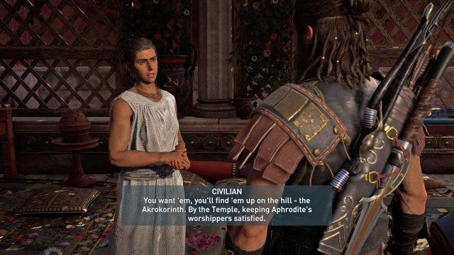 Investigate the Porneion in Korinthia to find Anthousa