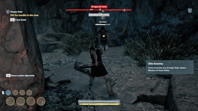 Kill the bandits in the cave
