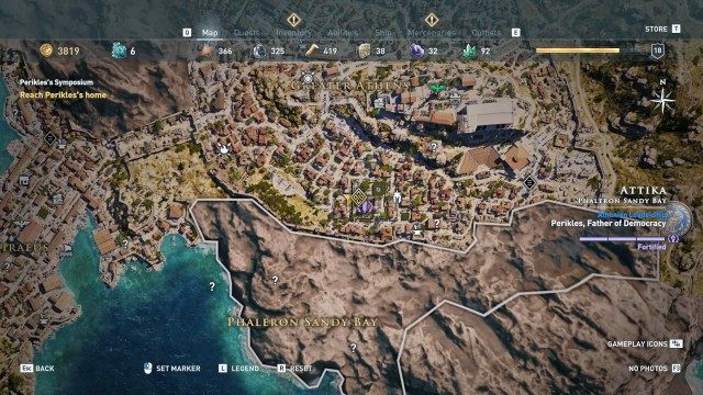 Reach Perikles's home