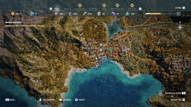 Report to the contact in Kirrha, Phokis