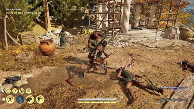 Defend the contact from the thugs