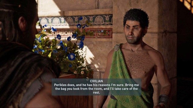 Talk to Perikles's contact