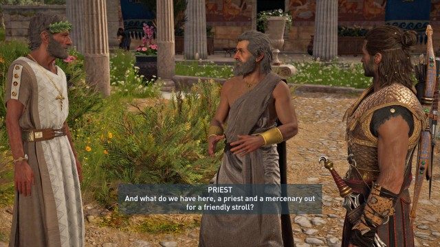 Talk to the old priest