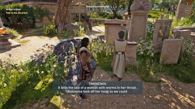 Talk to the old priest