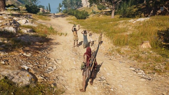 Talk to the sick villagers