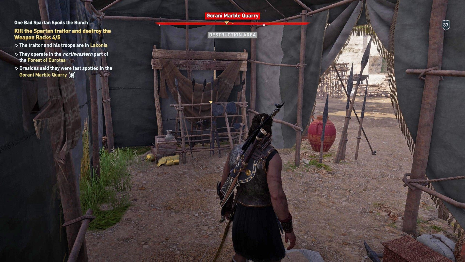 One Bad Spartan Spoils the Bunch, Assassin's Creed Odyssey Quest