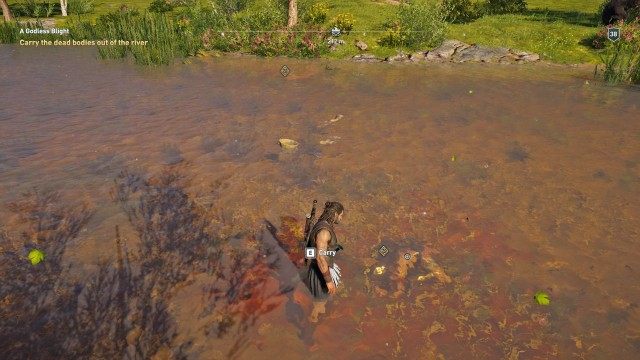 Carry the dead bodies out of the river