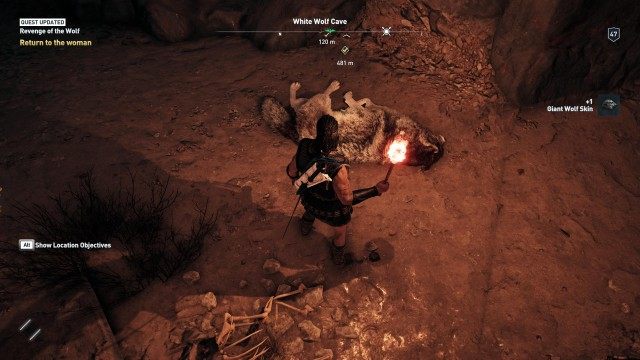 Acquire the pelt from the giant wolf