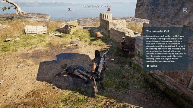 Acquire the spear from the mercenary