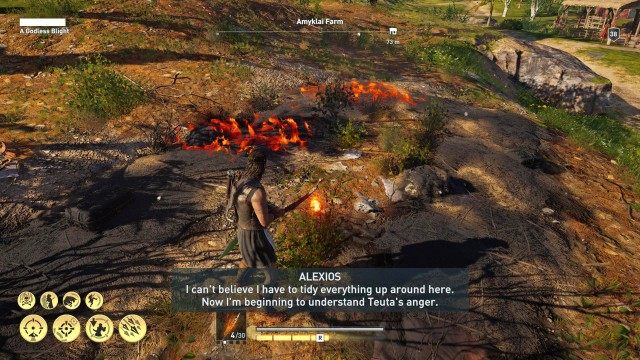Burn the contaminated crops