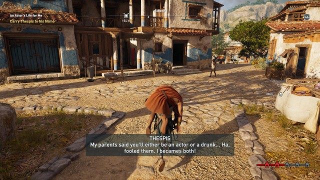 Carry Thespis to his home