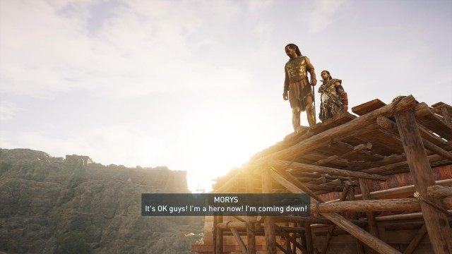 Deliver the axe and armor to the warrior