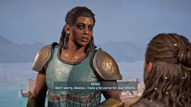 Deliver the Makedonian bracelet to Xenia