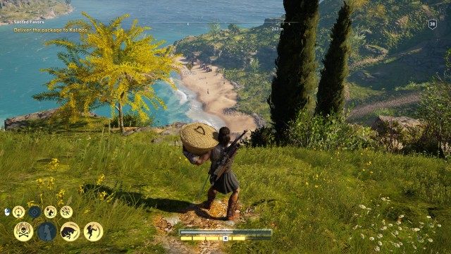 Deliver the package to Kalibos
