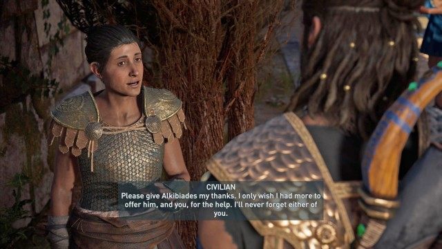 Escort Alkibiades's friend to safety
