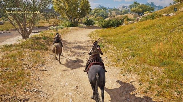 Escort Alkibiades's friend to safety