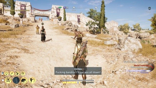 Escort Diona to Kythera Town