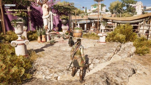 Escort Diona to Kythera Town