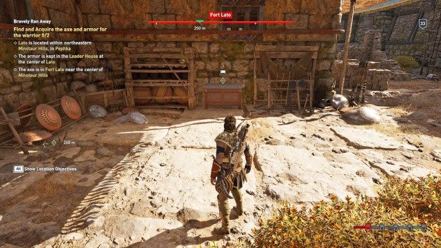Find and Acquire the axe and armor for the warrior 0/2