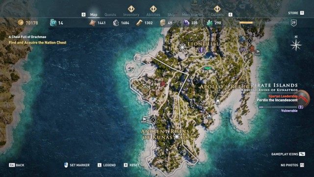 Find and Acquire the Nation Chest