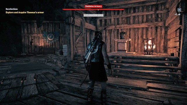 Find and Acquire Theseus's armor