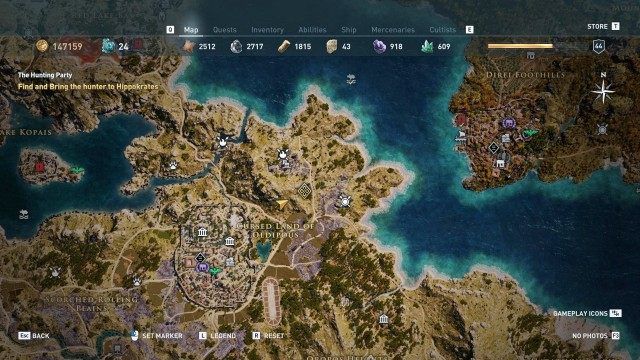 Find and Bring the hunter to Hippokrates