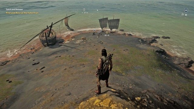 Find and Rescue the fisherman