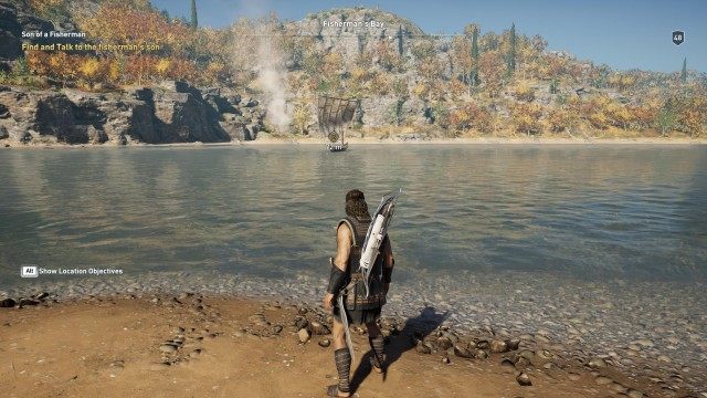 Find and Talk to the fisherman's son