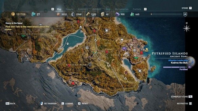 Find and Talk to the mercenary about the spear