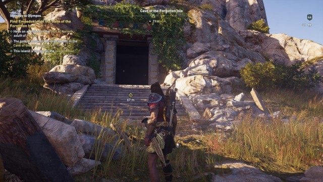 Find Empedokles at the Cave of the Forgotten Isle