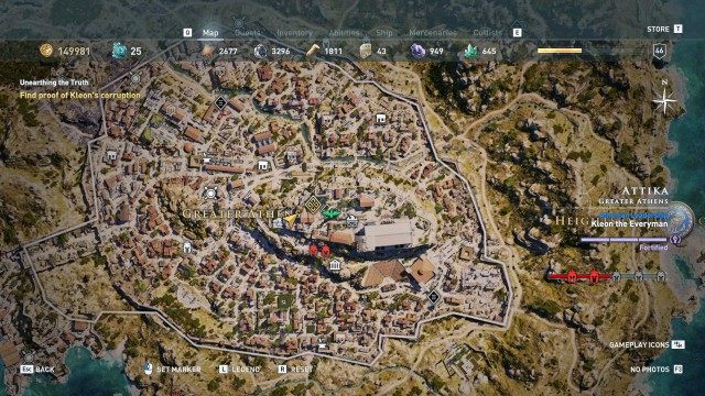 Find proof of Kleon's corruption