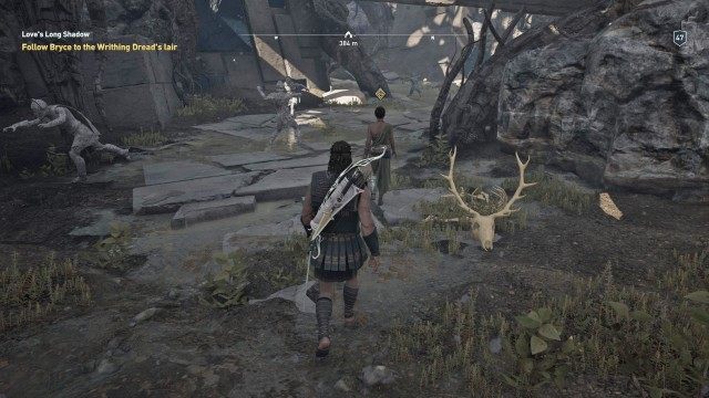 Follow Bryce to the Writhing Dread's lair