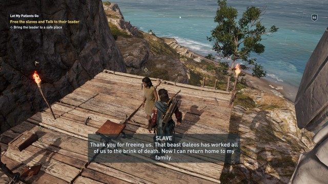 Free the slaves and Talk to their leader