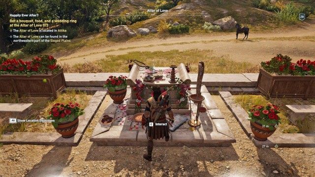 Get a bouquet, food, and a wedding ring at the Altar of Love 0/3