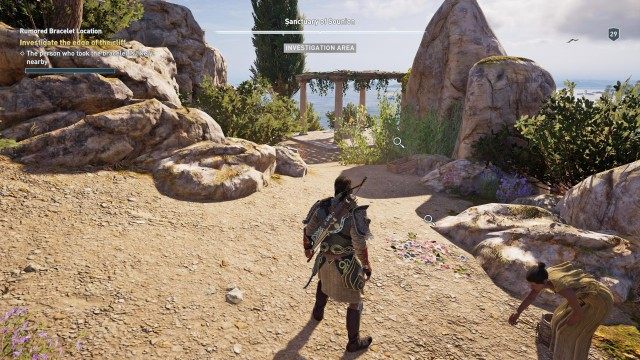 Investigate the edge of the cliff