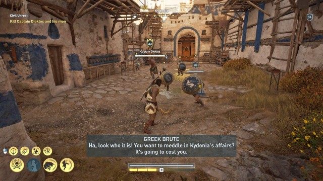 Kill Captain Diokles and his men