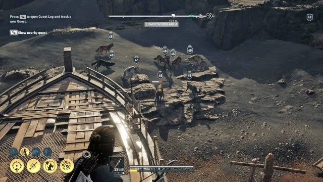 Kill the wolves near the shipwreck 0/8