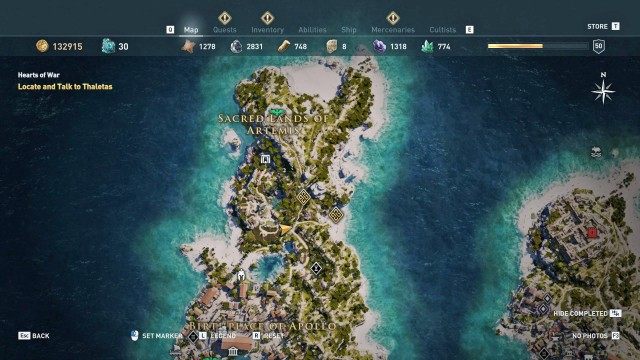Locate and Talk to Thaletas