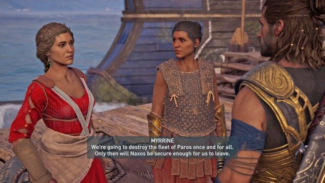 Meet Myrrine at the harbor of Naxos City