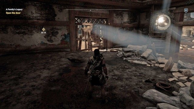 Open the door