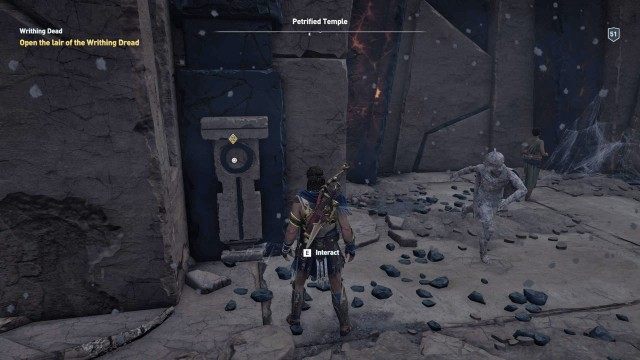 Open the lair of the Writhing Dread