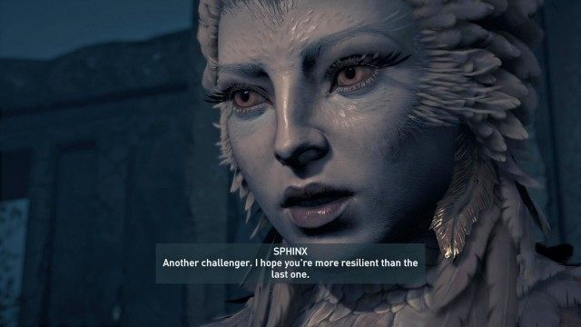 Place the Sphinx Medallion in the statue