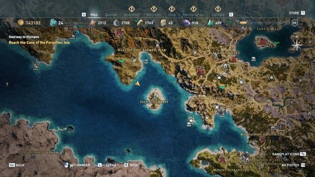 Reach the Cave of the Forgotten Isle