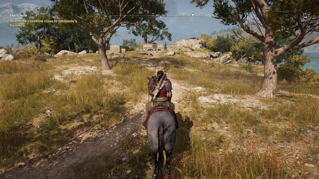 Reach the coastline close to lphigenia's Sacrifice