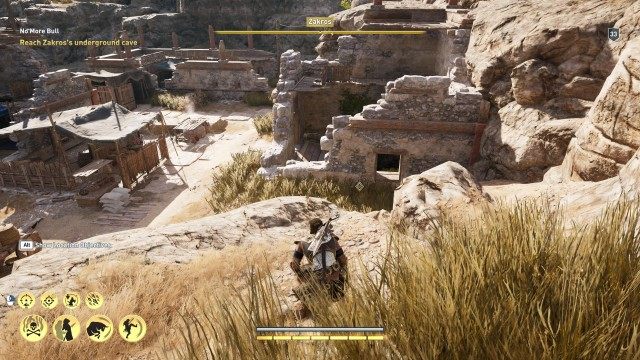 Reach Zakros's underground cave