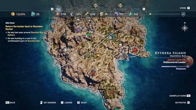 Return the hunter back to Skandeia Harbor